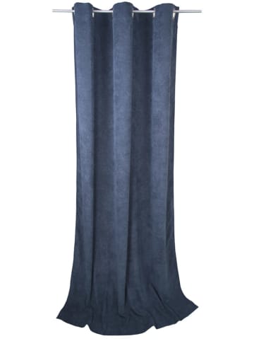 Tom Tailor home Zasłona "Casual Cord" w kolorze niebieskim - 245 x 140 cm