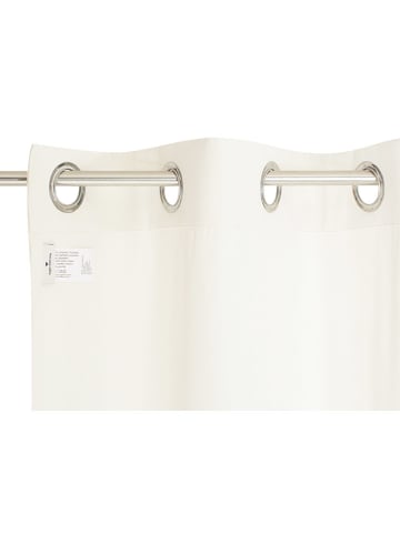 Tom Tailor home Gardine "Dove Signature" in Creme - (L)250 x (B)140 cm