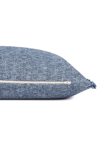 Tom Tailor home Kussenhoes "Structured Fringes"  donkerblauw
