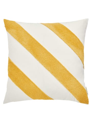 Tom Tailor home Poszewka "Diagonal" w kolorze kremowo-żółtym na poduszkę