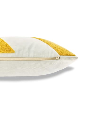 Tom Tailor home Poszewka "Diagonal" w kolorze kremowo-żółtym na poduszkę