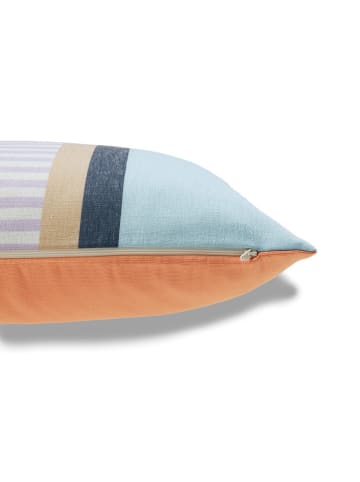 Tom Tailor home Kissenhülle "Funny Stripe" in Hellblau/ Rosa/ Lila