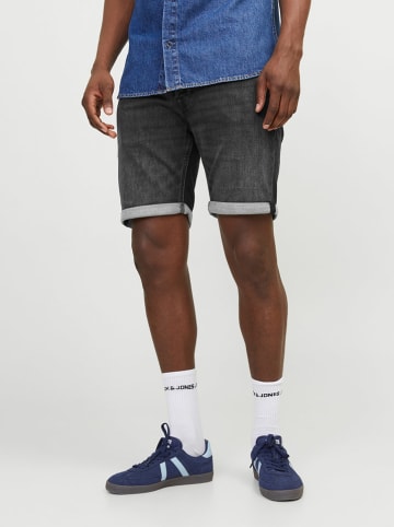 Jack & Jones Szorty dżinsowe "Rick" w kolorze ciemnoszarym