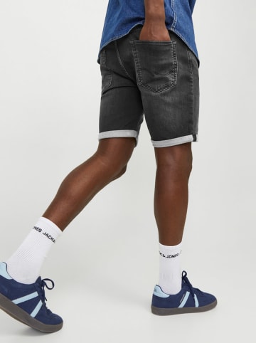 Jack & Jones Szorty dżinsowe "Rick" w kolorze ciemnoszarym