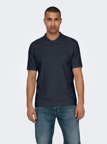 ONLY & SONS Poloshirt donkerblauw