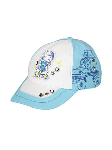 Döll Cap in Weiß/ Hellblau
