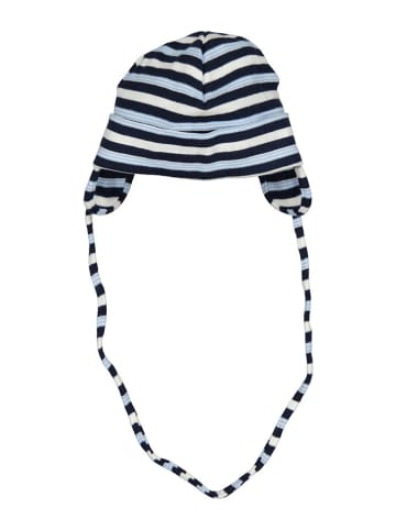 Döll Strikmuts donkerblauw/wit
