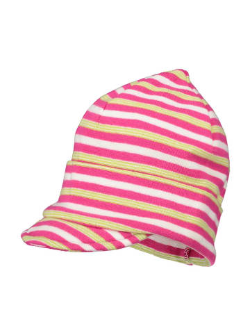 Döll Mütze in Pink/ Gelb/ Weiß