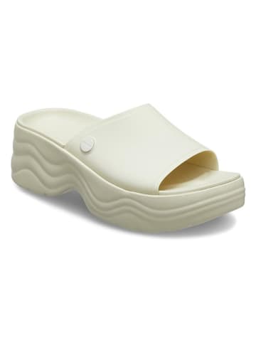 Crocs Pantoletten "Skyline" in Creme