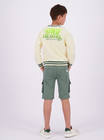 Vingino Sweatshirt in Creme/ Grün