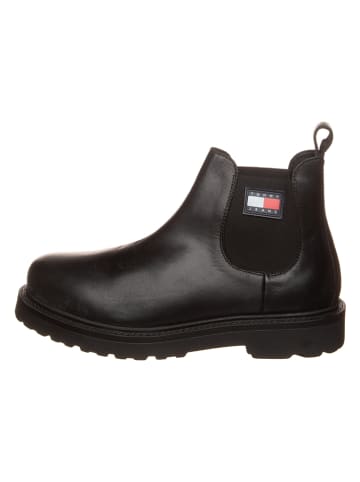 Tommy Hilfiger Shoes Leder-Chelsea-Boots in Schwarz
