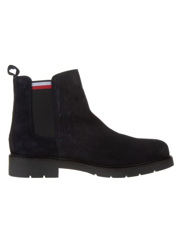Tommy Hilfiger Shoes Leder-Chelsea-Boots in Dunkelblau