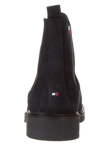 Tommy Hilfiger Shoes Leder-Chelsea-Boots in Dunkelblau
