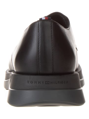 Tommy Hilfiger Shoes Leder-Schnürschuhe in Schwarz