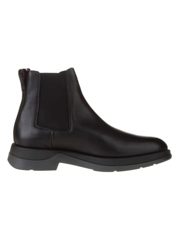 Tommy Hilfiger Shoes Leder-Chelsea-Boots in Schwarz