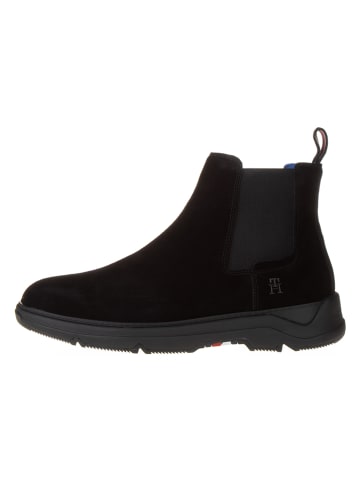 Tommy Hilfiger Shoes Leder-Chelsea-Boots in Schwarz