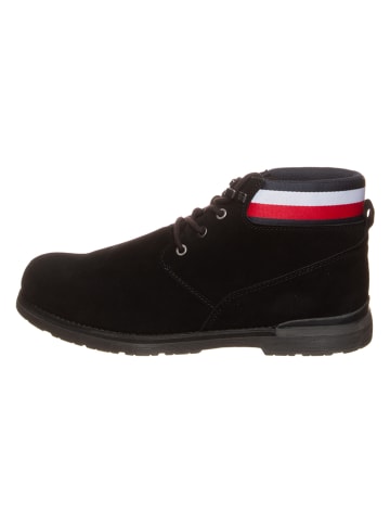 Tommy Hilfiger Shoes Leder-Boots in Schwarz