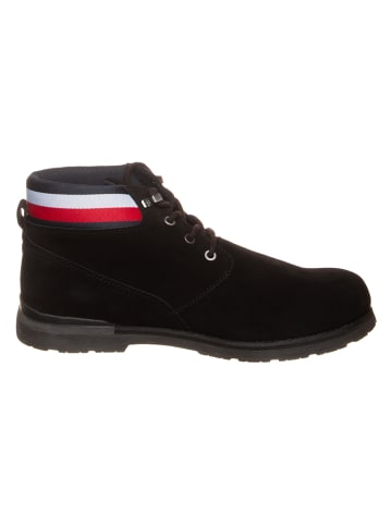 Tommy Hilfiger Shoes Leder-Boots in Schwarz