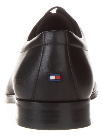 Tommy Hilfiger Shoes Leder-Schnürschuhe in Schwarz