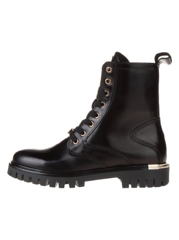 Tommy Hilfiger Shoes Leder-Boots in Schwarz