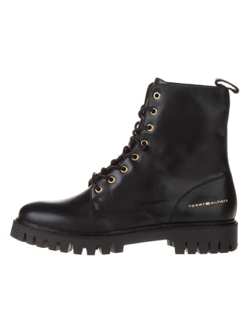 Tommy Hilfiger Shoes Leder-Boots in Schwarz