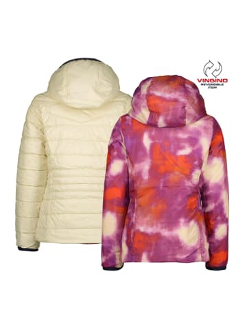 Vingino Steppjacke "Tijnja" in Creme/ Lila/ Orange