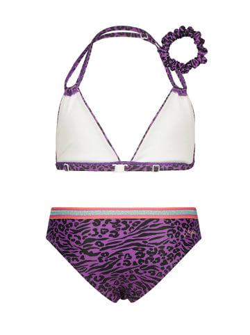 Vingino 3tlg. Bikini-Set "Zabrina" in Lila/ Schwarz