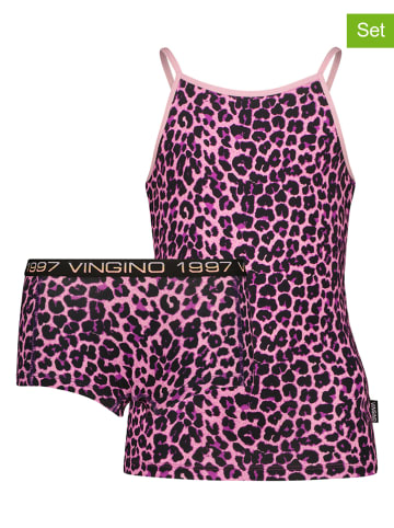 Vingino 2-delige ondergoedset paars/zwart