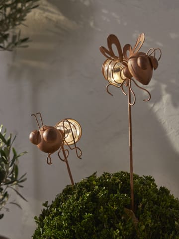 STAR Trading LED-Solar-Gartenstecker "Oxida" in Gold - (H)51 cm