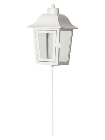 STAR Trading Lampion ogrodowy "Serene" w kolorze białym - szer. 13,5 x 45 cm