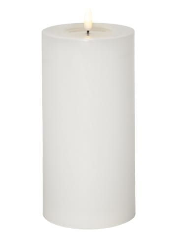STAR Trading Świeca LED "Flamme Flow Big" w kolorze białym - wys. 22,5 x Ø 10 cm