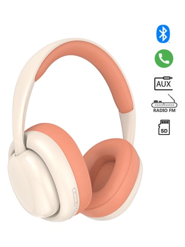 SWEET ACCESS Bluetooth-On-Ear-Kopfhörer in Creme/ Orange