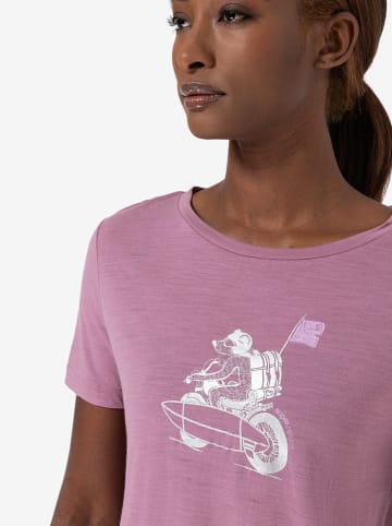 super.natural Shirt "Supermotor Bear" lichtroze