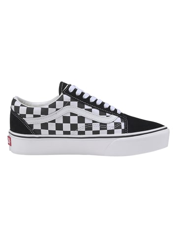 Vans Leder-Sneakers "Old Skool Platform" in Schwarz/ Weiß