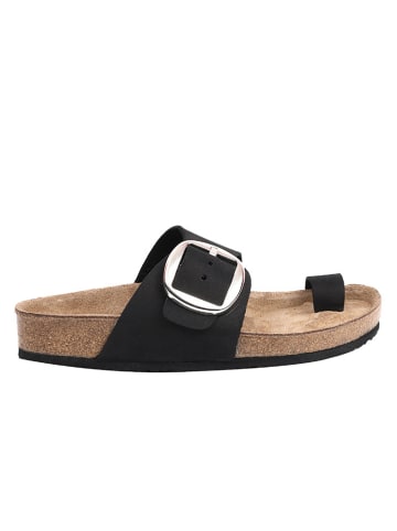 Ballerin's Leren teenslippers "Afrodisias" zwart