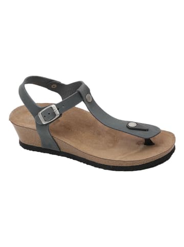 Ballerin's Leren teenslippers "Amorium" blauw