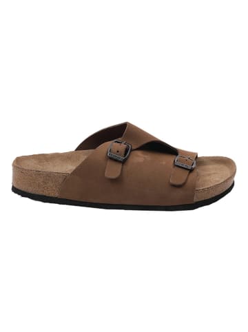 Ballerin's Leren slippers "Anavarza" lichtbruin