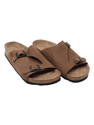 Ballerin's Leren slippers "Anavarza" lichtbruin