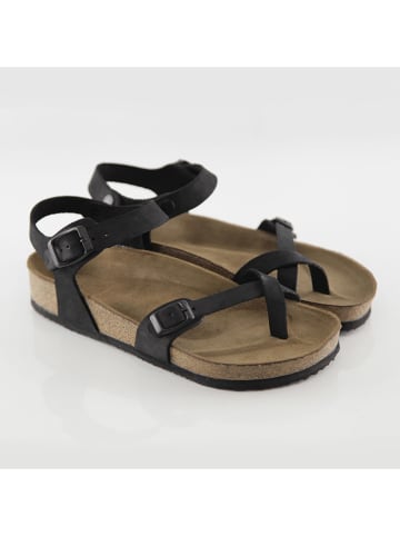 Ballerin's Leder-Zehentrenner "Ephesus" in Schwarz