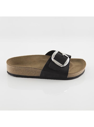 Ballerin's Leren slippers "Herakleia" zwart