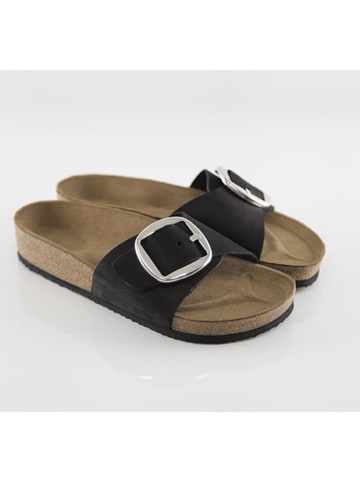 Ballerin's Leren slippers "Herakleia" zwart