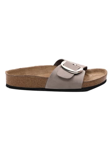Ballerin's Leren slippers "Herakleia" lichtgrijs