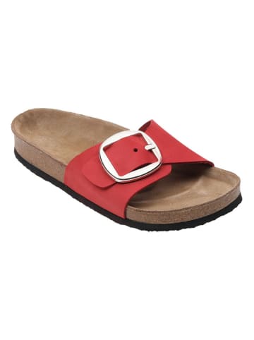 Ballerin's Leder-Pantoletten "Herakleia" in Rot