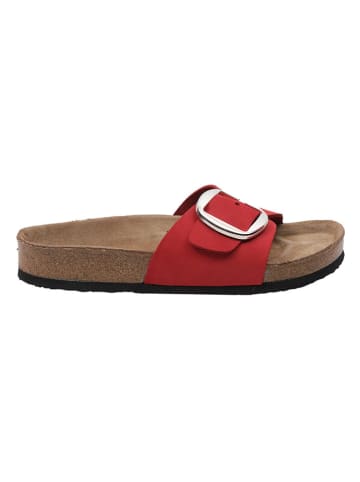 Ballerin's Leren slippers "Herakleia" rood