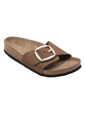 Ballerin's Leren slippers "Herakleia" lichtbruin