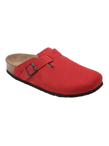 Ballerin's Leren clogs "Iotape" rood