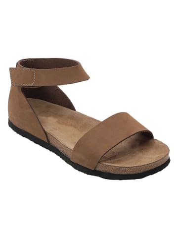 Ballerin's Leren sandalen "Limya" lichtbruin