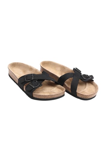 Ballerin's Leren slippers "Magnesia" zwart