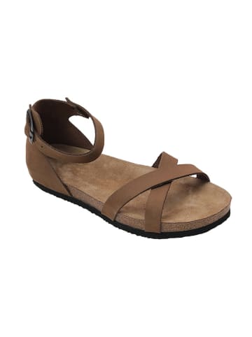 Ballerin's Leren sandalen "Milet" lichtbruin