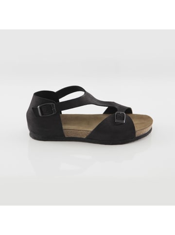 Ballerin's Leder-Sandalen "Myra" in Schwarz